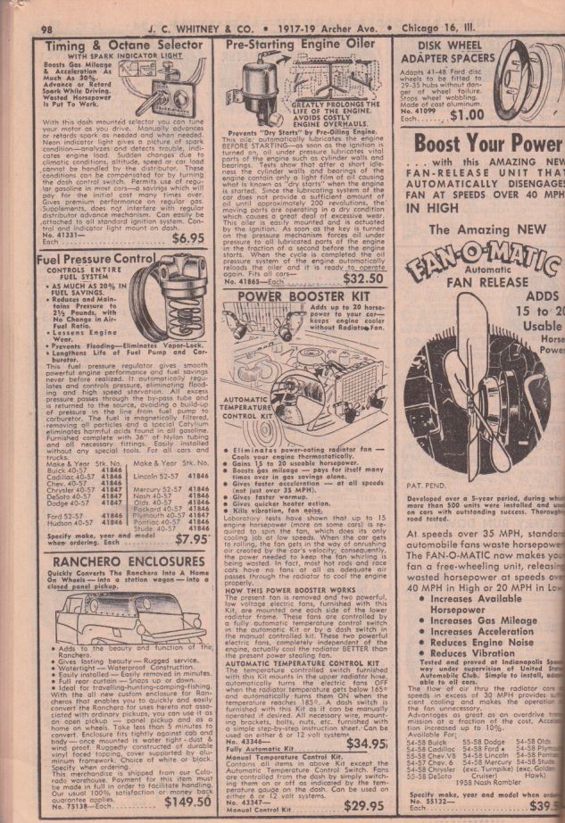 History - Let's go shopping at JC Whitney! in 1958 | Page 4 | The H.A.M.B.