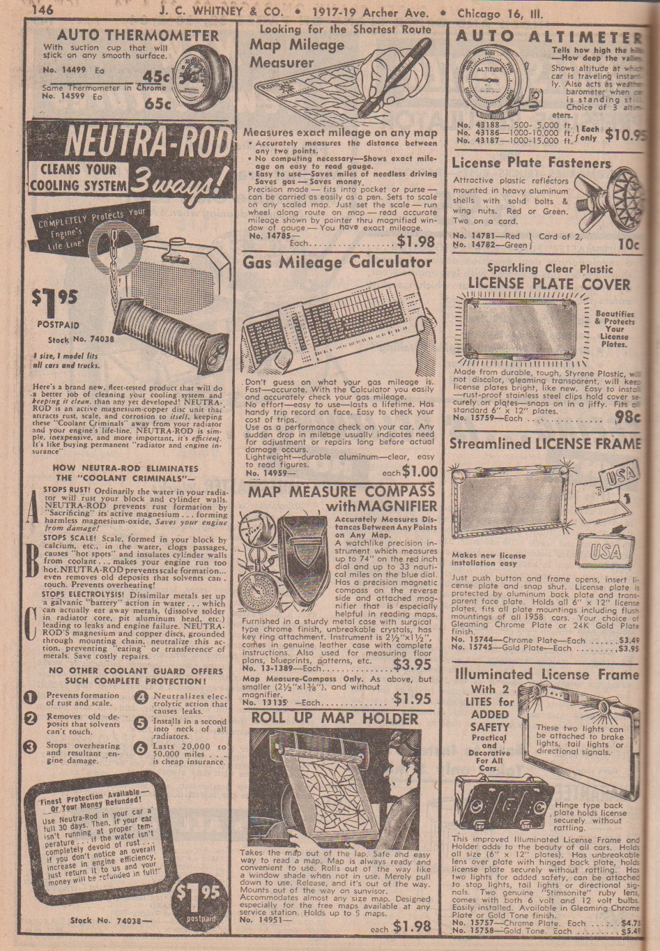 History - Let's go shopping at JC Whitney! in 1958 | Page 5 | The H.A.M.B.